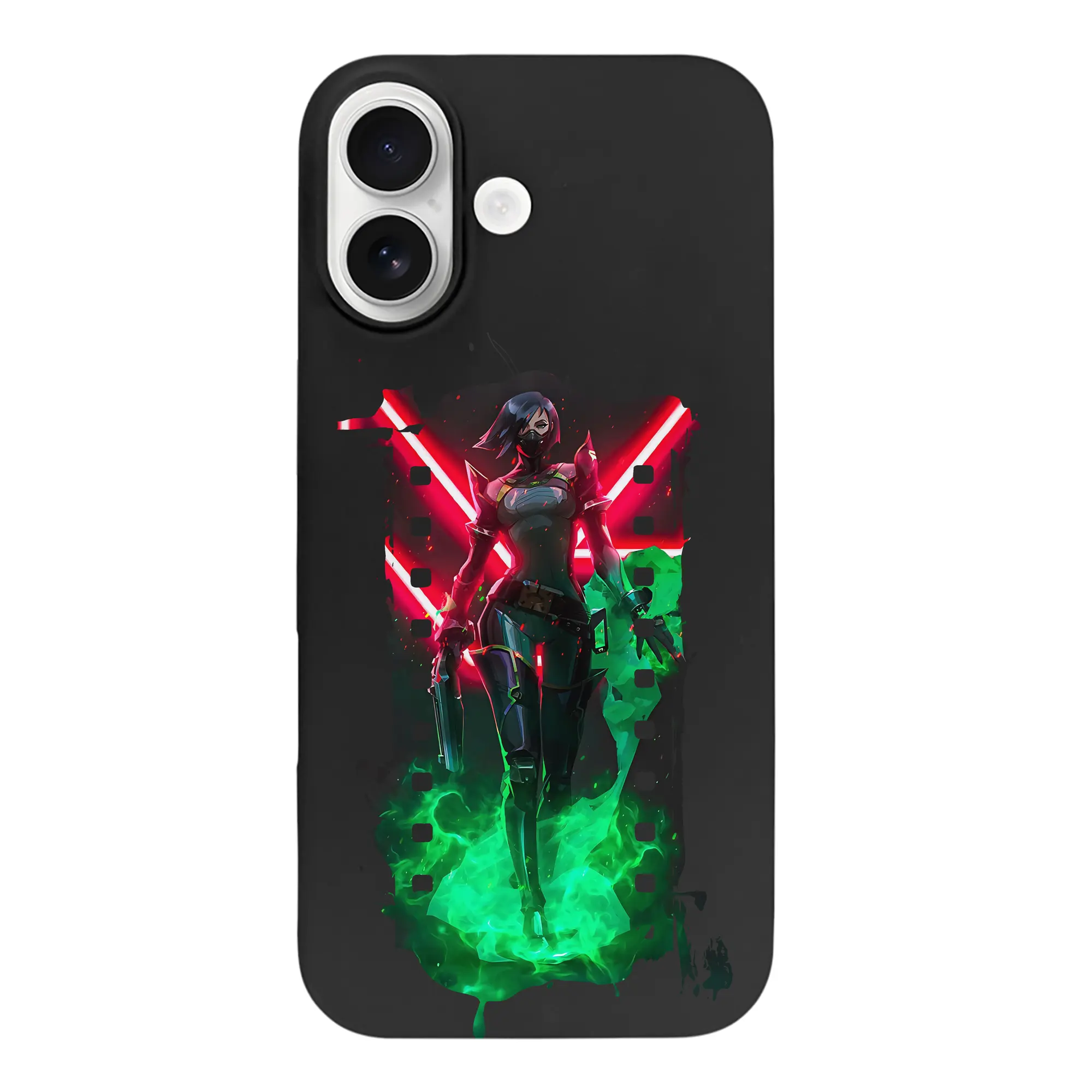 VALORANT グッズ,ヴァイパー - iPhone 17 シリーズ シリコンケース 薄型 耐衝撃 指紋防止 ソフトタッチカバー 精密フィット 傷防止 保護ケース iPhone 17/17 Air/17 Pro/17 Pro Max 対応